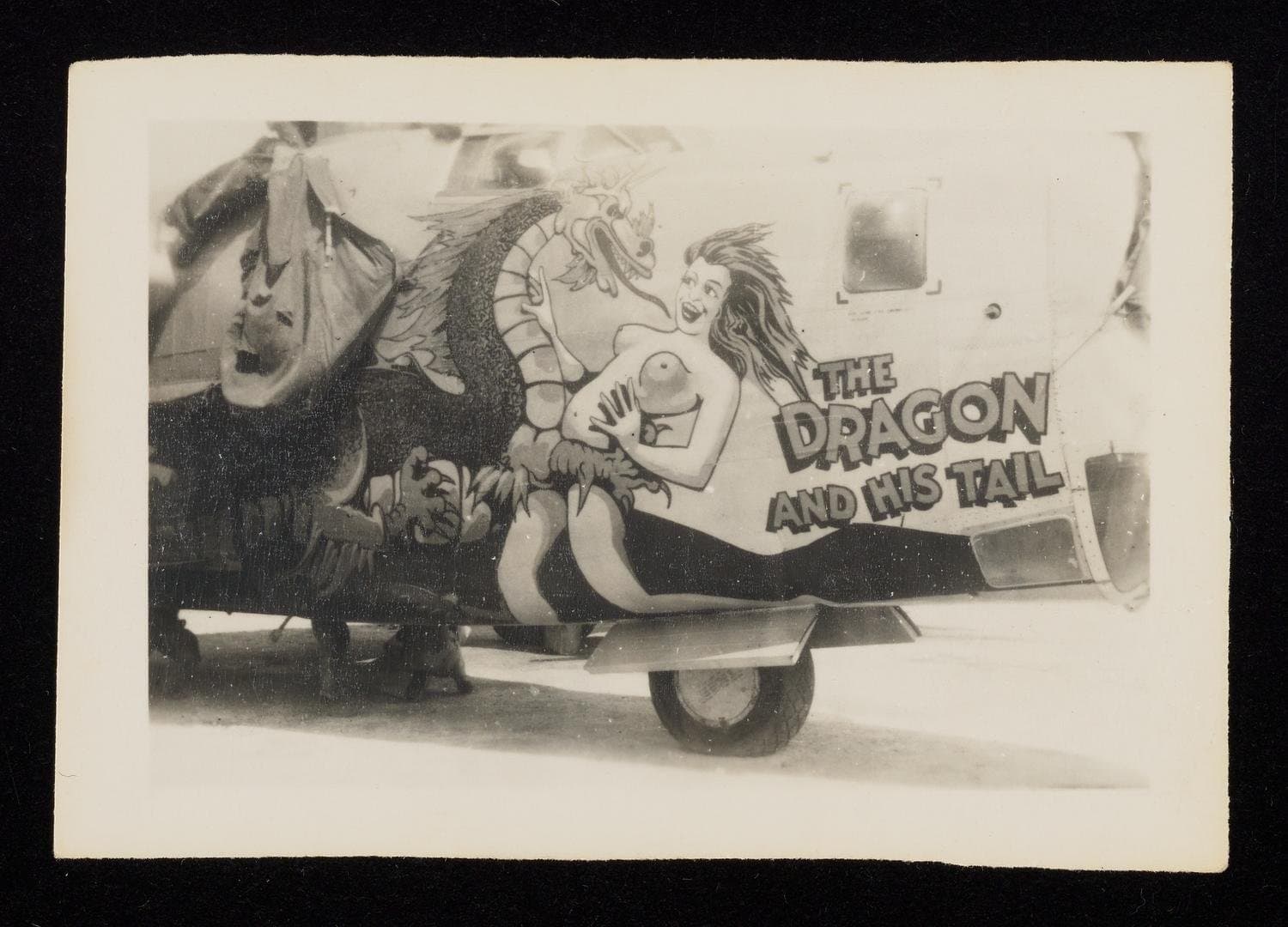 The Dragon and His Tail — B-24 Liberator with a 35-foot painted dragon